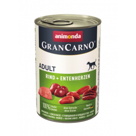 Gran Carno Original Adult with Beef&Duck Hearts консервирана храна за израстнали кучета с телешко и патешки сърца